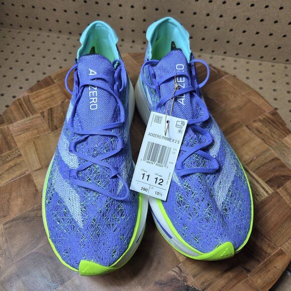 Adidas Adizero Prime X 2.0 Strung Cobalt Blue Lucid Lemon Shoes Men\'s 11 IF1209 main image 5